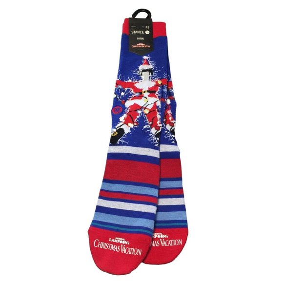 Stance Men's XL 14-16 CHRISTMAS VACATION Crew Socks Clark Griswold - Picture 1 of 5